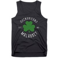 Prone To Shenanigans And Malarkey Funny St. Patricks Day Tank Top