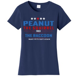 Peanut The Squirrel & Fred The Raccoon Make Pets Safe Again Women's T-Shirt