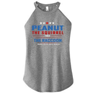 Peanut The Squirrel & Fred The Raccoon Make Pets Safe Again Women's Perfect Tri Rocker Tank