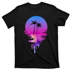 Palm Trees Summer Vacation Beach Retro Palm Trees T-Shirt