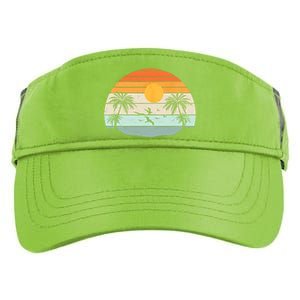 Palm Trees Summer Vacation Beach Sunshine Summer Retro Gifts Adult Drive Performance Visor