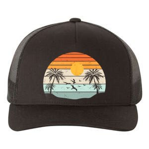 Palm Trees Summer Vacation Beach Sunshine Summer Retro Gifts Yupoong Adult 5-Panel Trucker Hat