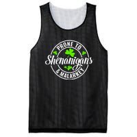 Prone To Shenanigans And Malarkey St Patricks Day Mesh Reversible Basketball Jersey Tank