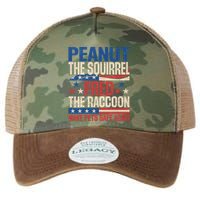 Peanut The Squirrel Fred The Raccoon Make Pets Safe Again Legacy Tie Dye Trucker Hat