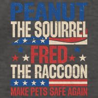 Peanut The Squirrel Fred The Raccoon Make Pets Safe Again Vector Backpack