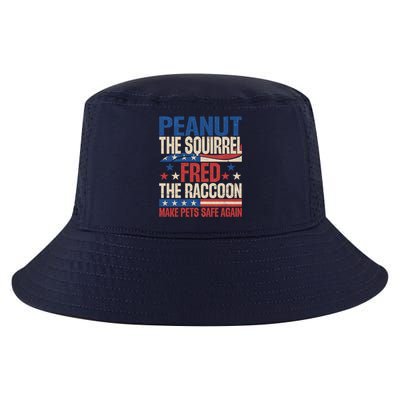 Peanut The Squirrel Fred The Raccoon Make Pets Safe Again Cool Comfort Performance Bucket Hat
