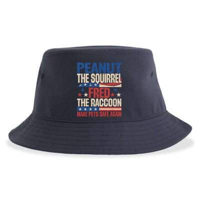 Peanut The Squirrel Fred The Raccoon Make Pets Safe Again Sustainable Bucket Hat