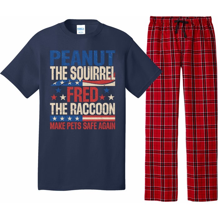 Peanut The Squirrel Fred The Raccoon Make Pets Safe Again Pajama Set