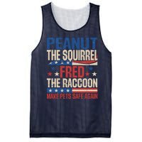 Peanut The Squirrel Fred The Raccoon Make Pets Safe Again Mesh Reversible Basketball Jersey Tank