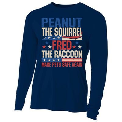 Peanut The Squirrel Fred The Raccoon Make Pets Safe Again Cooling Performance Long Sleeve Crew