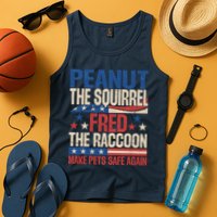 Peanut The Squirrel Fred The Raccoon Make Pets Safe Again Tank Top