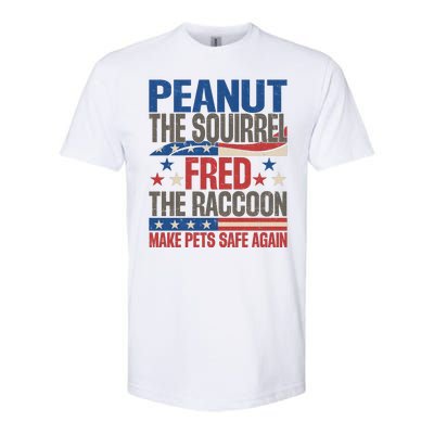 Peanut The Squirrel Fred The Raccoon Make Pets Safe Again Softstyle® CVC T-Shirt