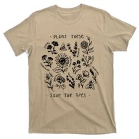 Plant These Save The Bees Sunflower Fennel Asre Lavender Farm T-Shirt