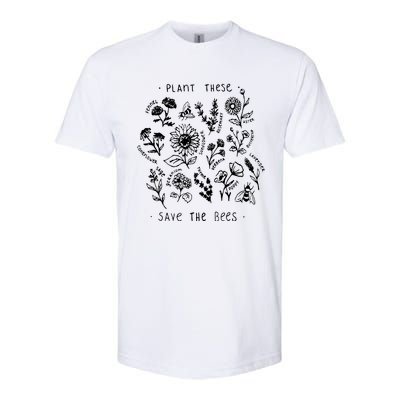 Plant These Save The Bees Sunflower Fennel Asre Lavender Farm Softstyle CVC T-Shirt