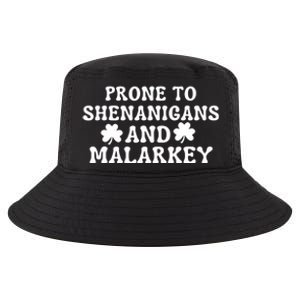 Prone To Shenanigans And Malarkey St Patricks Day Cool Comfort Performance Bucket Hat