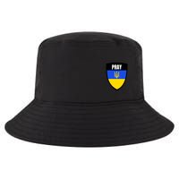 Pray Tactical Support Ukrainian Flag Shield I Stand With Ukraine Military Cool Comfort Performance Bucket Hat