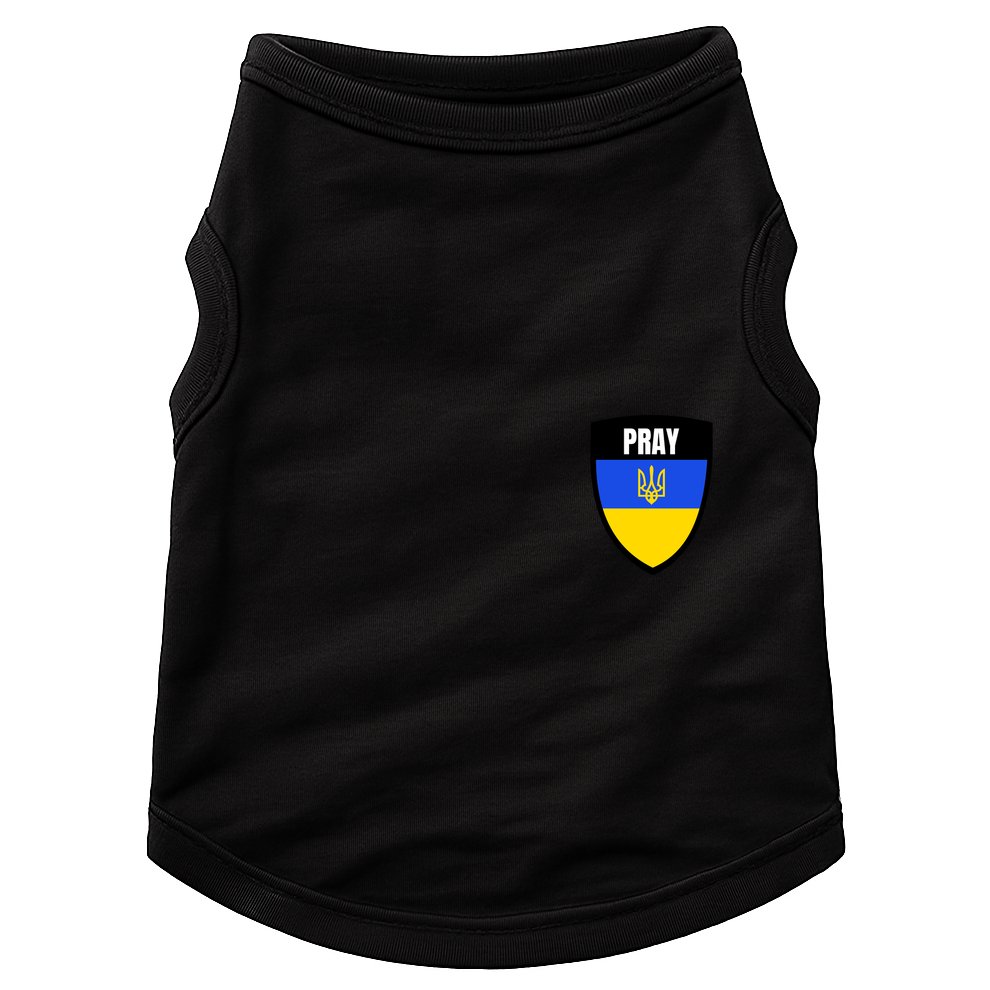 Pray Tactical Support Ukrainian Flag Shield I Stand With Ukraine Military Doggie Tank