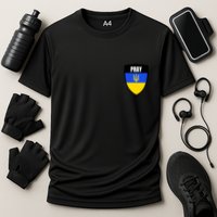 Pray Tactical Support Ukrainian Flag Shield I Stand With Ukraine Military Cooling Performance Crew T-Shirt
