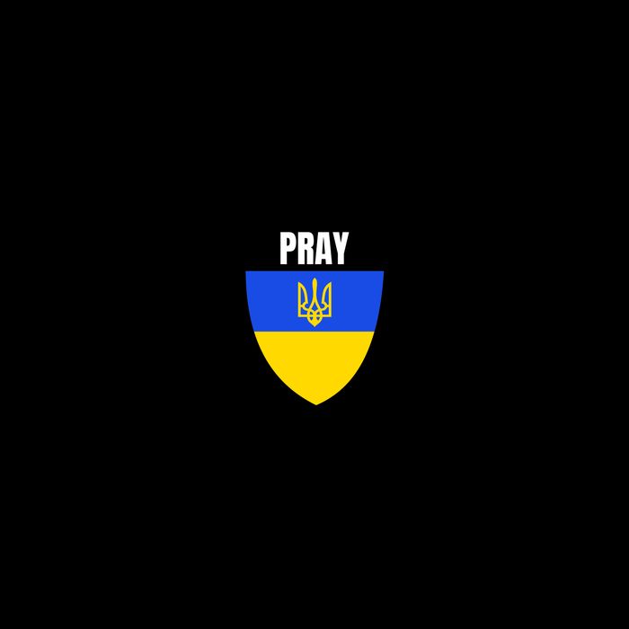 Pray Tactical Support Ukrainian Flag Shield I Stand With Ukraine Military Cooling Performance Crew T-Shirt