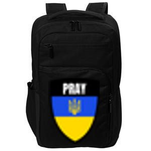 Pray Tactical Support Ukrainian Flag Shield I Stand With Ukraine Military Impact Tech Backpack