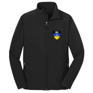 Pray Tactical Support Ukrainian Flag Shield I Stand With Ukraine Military Core Soft Shell Jacket