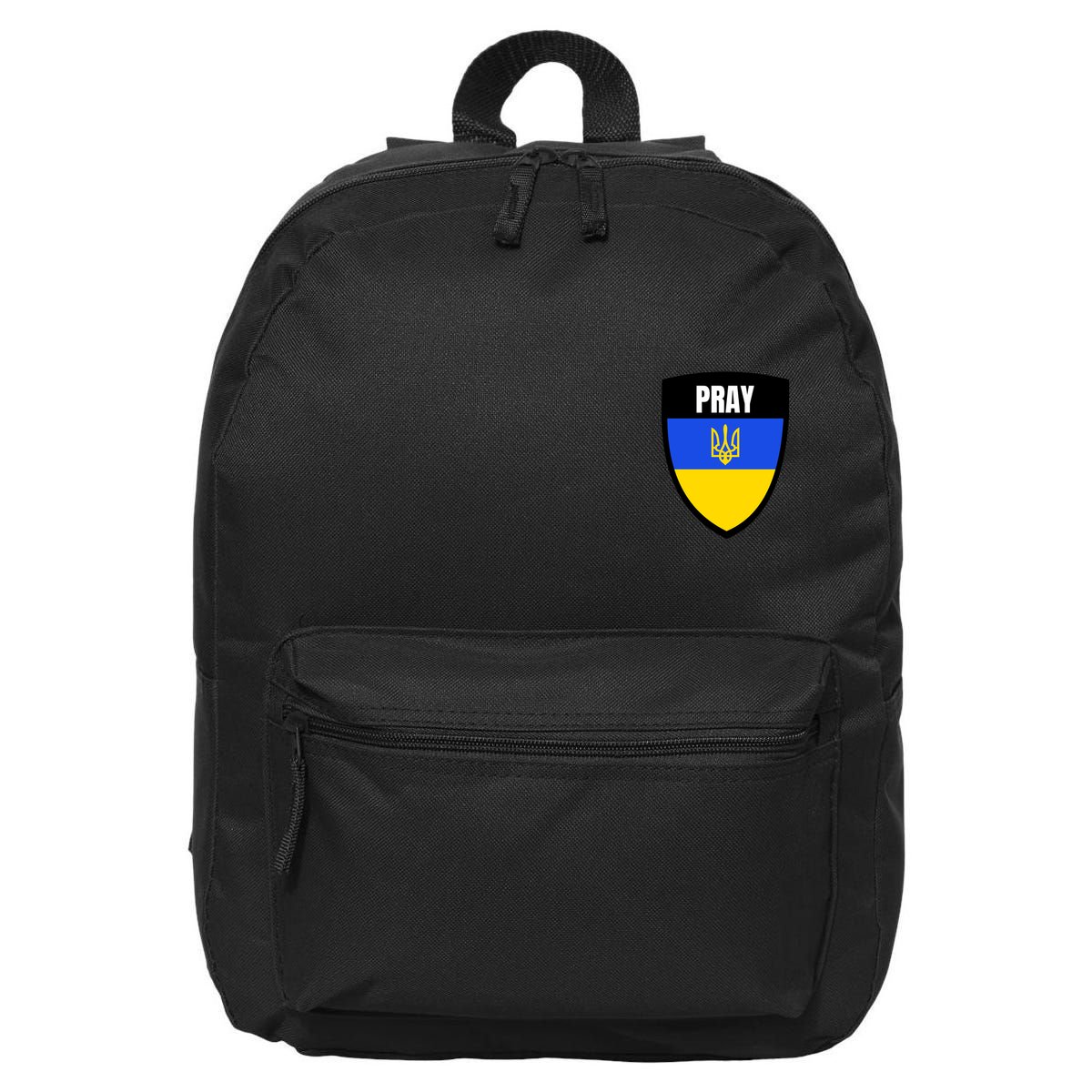 Pray Tactical Support Ukrainian Flag Shield I Stand With Ukraine Military 16 in Basic Backpack