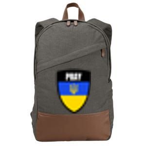 Pray Tactical Support Ukrainian Flag Shield I Stand With Ukraine Military Cotton Canvas Backpack