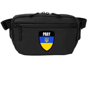 Pray Tactical Support Ukrainian Flag Shield I Stand With Ukraine Military Crossbody Pack