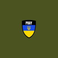 Pray Tactical Support Ukrainian Flag Shield I Stand With Ukraine Military T-Shirt