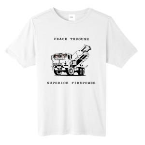 Peace Through Superior Firepower Tall Fusion ChromaSoft Performance T-Shirt