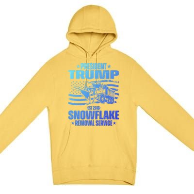 President Trump Snowflake Removal Service Funny Trump 2024 Cool Gift Premium Pullover Hoodie