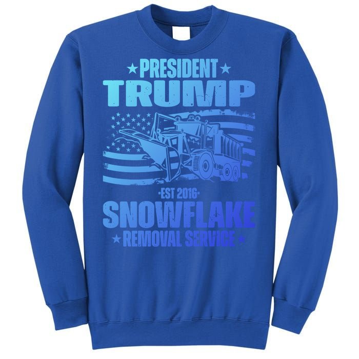 President Trump Snowflake Removal Service Funny Trump 2024 Cool Gift Sweatshirt