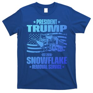 President Trump Snowflake Removal Service Funny Trump 2024 Cool Gift T-Shirt