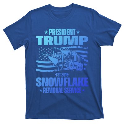 President Trump Snowflake Removal Service Funny Trump 2024 Cool Gift T-Shirt