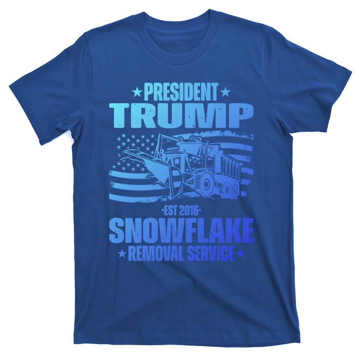 President Trump Snowflake Removal Service Funny Trump 2024 Cool Gift T-Shirt