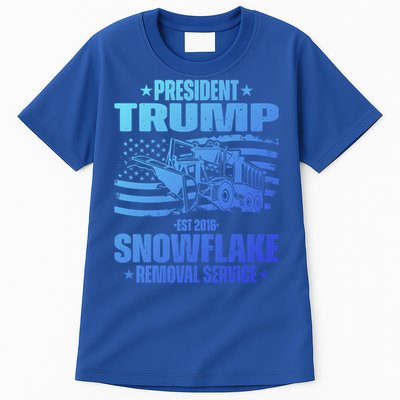 President Trump Snowflake Removal Service Funny Trump 2024 Cool Gift Tall T-Shirt