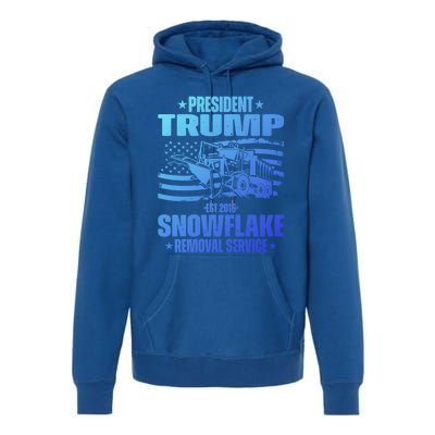 President Trump Snowflake Removal Service Funny Trump 2024 Cool Gift Premium Hoodie