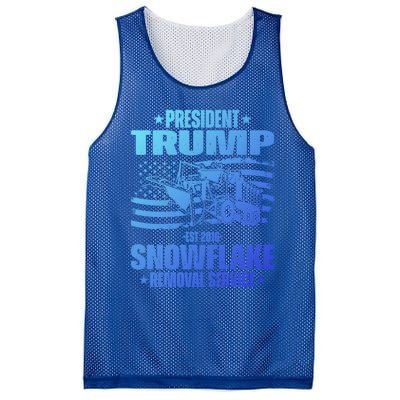 President Trump Snowflake Removal Service Funny Trump 2024 Cool Gift Mesh Reversible Basketball Jersey Tank