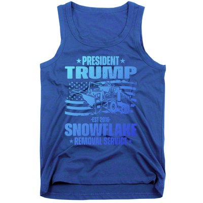 President Trump Snowflake Removal Service Funny Trump 2024 Cool Gift Tank Top