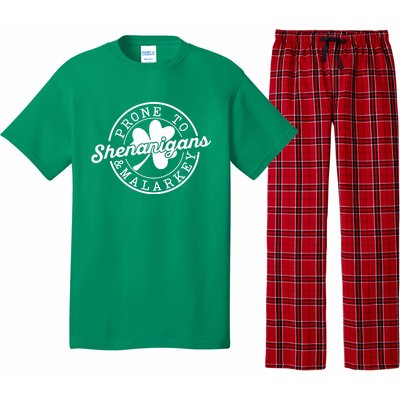 Prone To Shenanigans And Malarkey Funny St Patricks Day Design Pajama Set