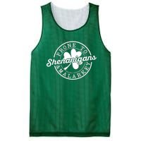 Prone To Shenanigans And Malarkey Funny St Patricks Day Design Mesh Reversible Basketball Jersey Tank