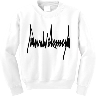 President Trump Signature Kids Sweatshirt