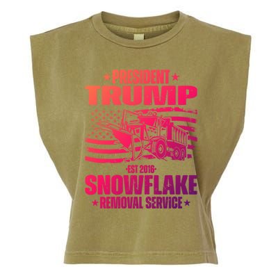 President Trump Snowflake Removal Service Funny Trump 2024 Cool Gift Garment-Dyed Women's Muscle Tee