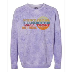 Periodic Table Student Science Its Like Magic But Real Colorblast Crewneck Sweatshirt