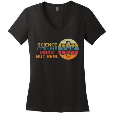 Periodic Table Student Science Its Like Magic But Real Women's V-Neck T-Shirt