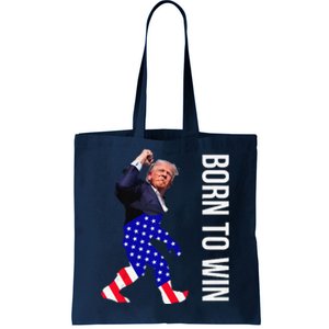 Pro Trump Sasquatch Born To Win Patriot July 13th Gift Tote Bag