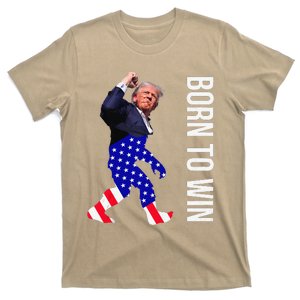 Pro Trump Sasquatch Born To Win Patriot July 13th Gift T-Shirt