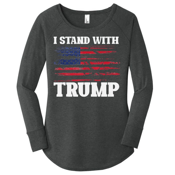 Pro Trump Supporter Trump I Stand With Trump Women's Perfect Tri Tunic Long Sleeve Shirt