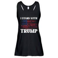 Pro Trump Supporter Trump I Stand With Trump Ladies Essential Flowy Tank