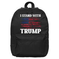 Pro Trump Supporter Trump I Stand With Trump 16 in Basic Backpack